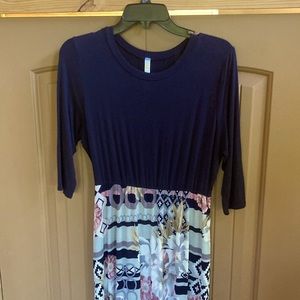 Dressing Gaudy Navy Floral Maxi Dress